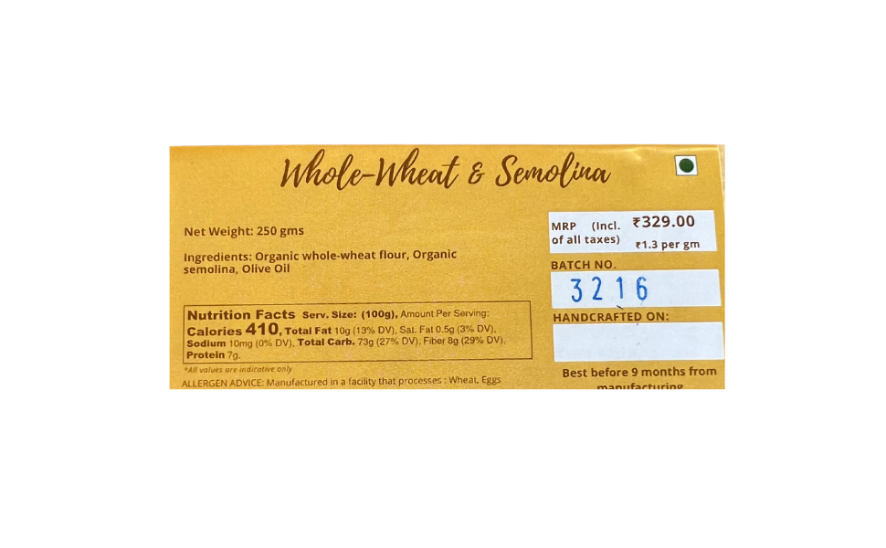 Wholewheat Fettuccine