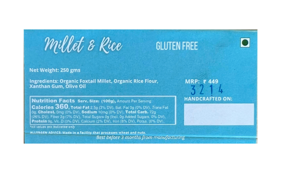 Foxtail Millet Fusilli