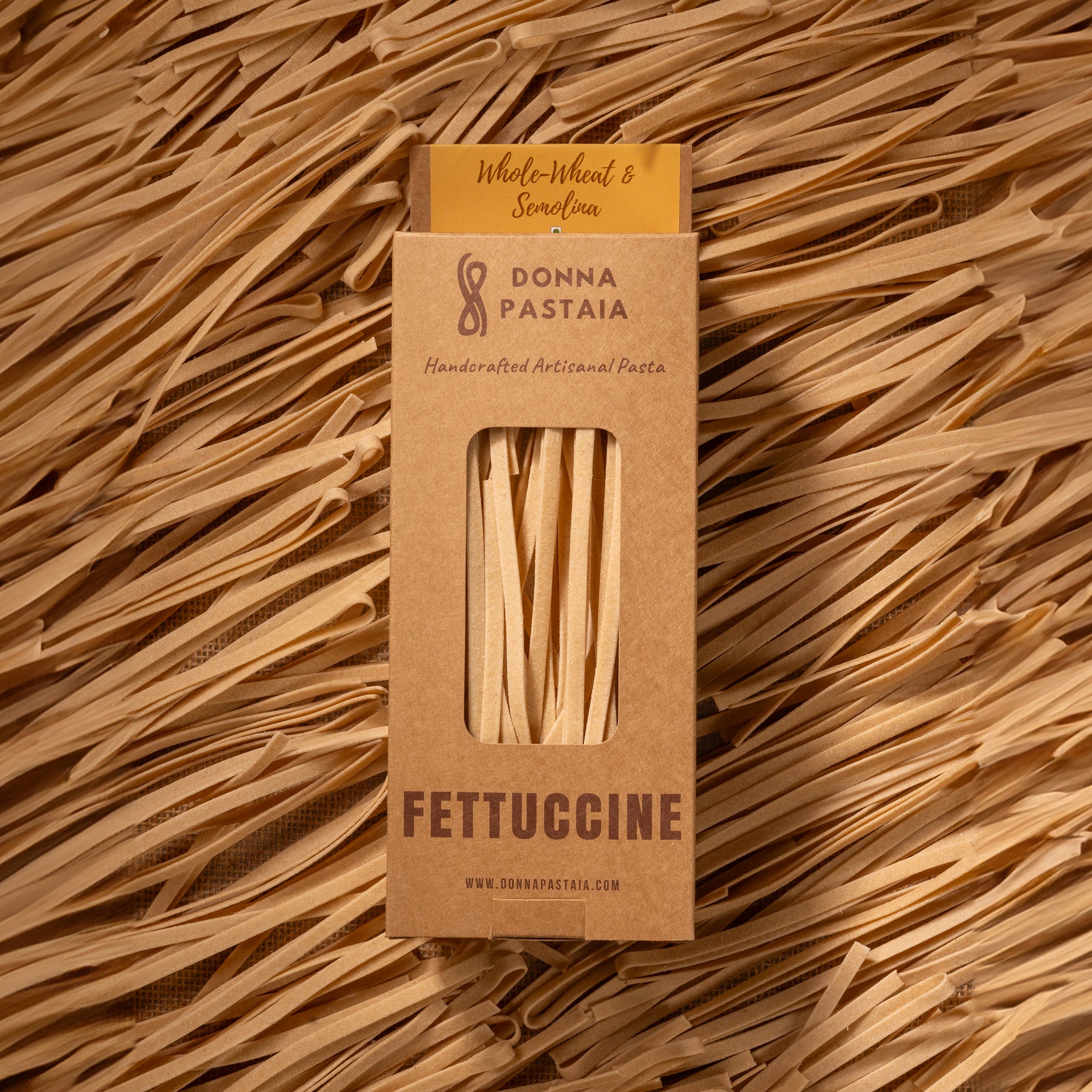 Buy Whole Wheat and Semolina Fettuccine Classic Pasta Donna Pastaia