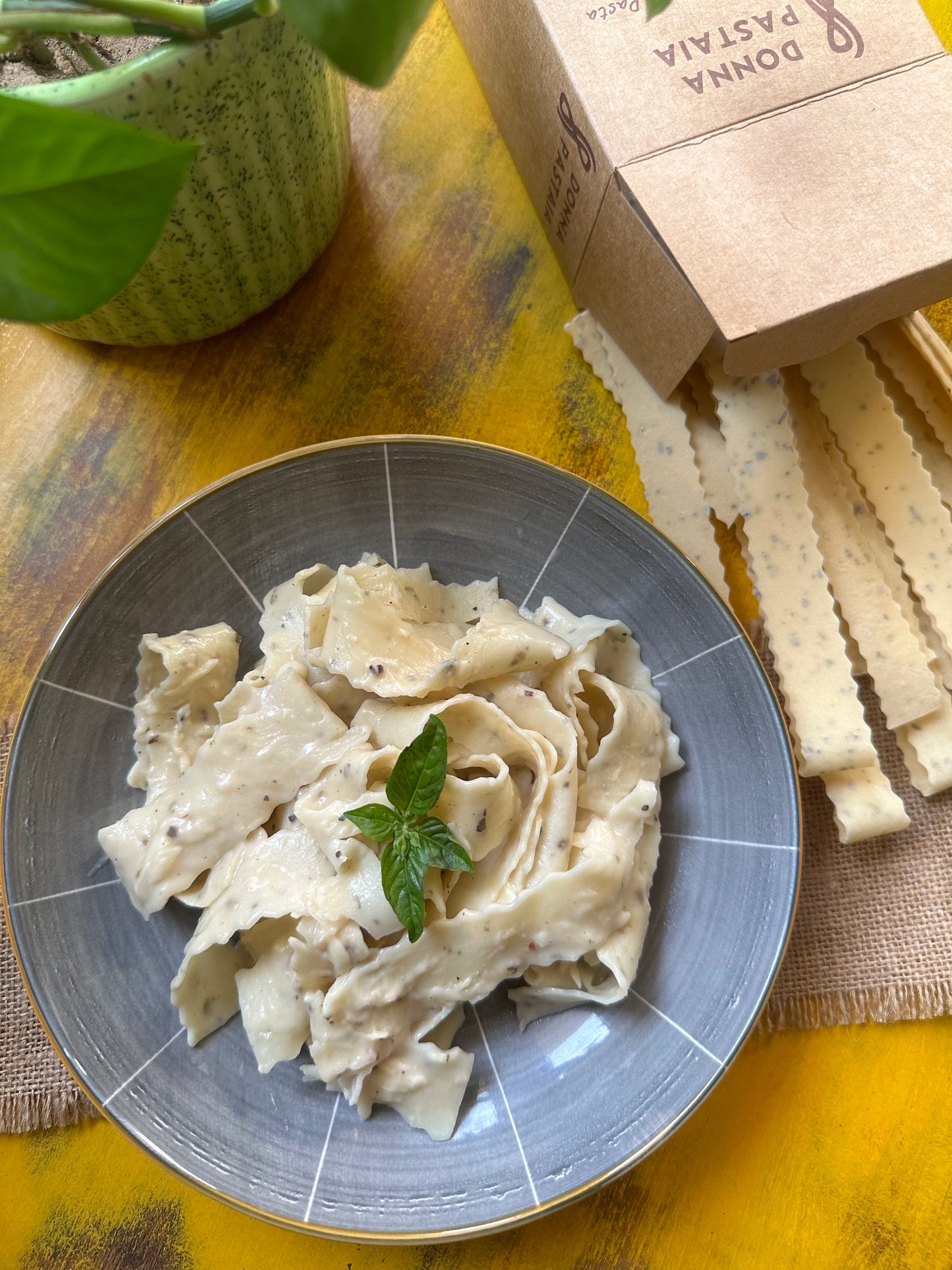 Herb Speckled Pappardelle