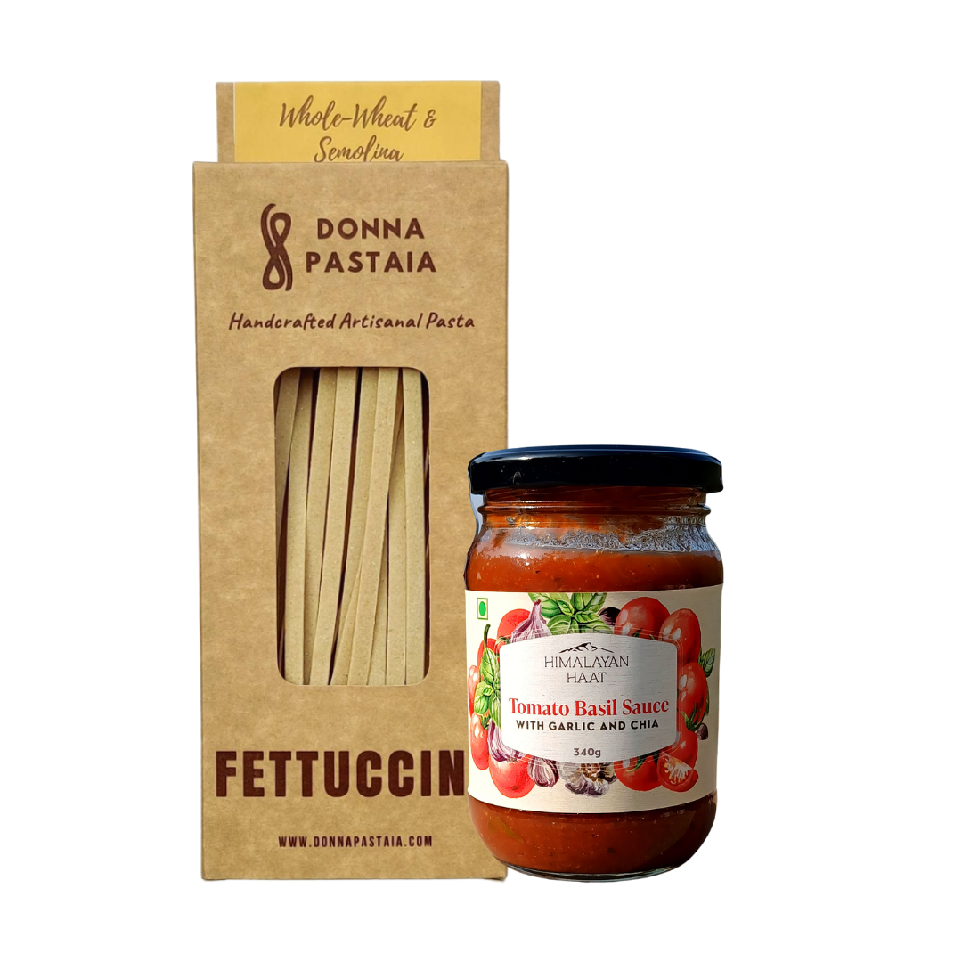 Wholewheat Pasta and Tomato Basil Sauce Combo