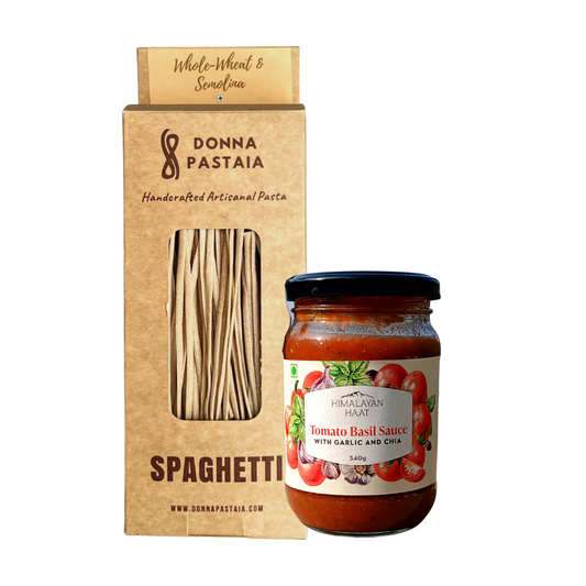 Wholewheat Pasta and Tomato Basil Sauce Combo