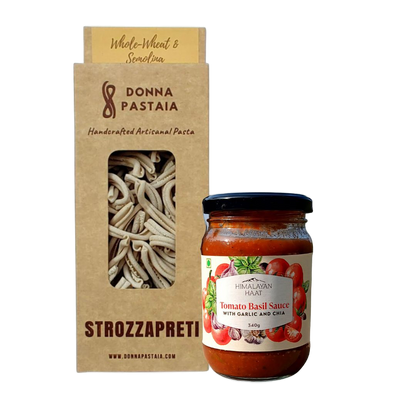 Wholewheat Pasta and Tomato Basil Sauce Combo